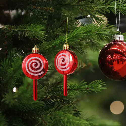 Christmas Ornaments Set White Silver Gold 24pcs 80mm 2