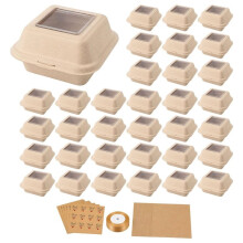 50er-Set Bento-Kuchenboxen mit Sichtfenster für Geburtstage, Hochzeiten, Babypartys und Feiertage