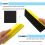 Manual Sanding Blocks, Foam Sanding Blocks (2 Pc), Sandpaper Tools, Polishing Pad, Suitable for Hook and Loop Sandpaper. 4