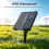 Solar Panel for Outdoor Lights 3V Solar Outlet with Remote Control 8 Modes Panel Adapter with 1200mAh Lithium 10