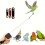Bird Leash, with 3 Different Size Foot  , Retractable Anti-Bite  Harness, Bird Flight Training Rope for Budgie 2