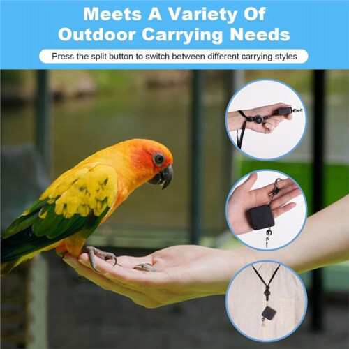 Bird Leash, with 3 Different Size Foot  , Retractable Anti-Bite  Harness, Bird Flight Training Rope for Budgie 2