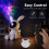 Projector with Moon Lamp, 7 Nebula Colors, Remote Control, Sleep Timer,USB Powered Rabbit Night Light for Bedroom 6