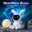 Projector with Moon Lamp, 7 Nebula Colors, Remote Control, Sleep Timer,USB Powered Rabbit Night Light for Bedroom 7