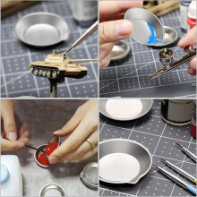12pcs Paint Tray, 2pcs Paint Stirrer and 10pcs 3ml Pipette Eyedroppers Suit for Airbrush Painting,DIY Art Painting