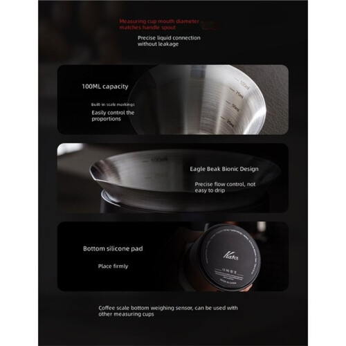 Dosing Cup Scale with LED Display-Sleek Precision,Digital Espresso Coffee Grounds Scale Must-Have Home Barista-Brewing 2