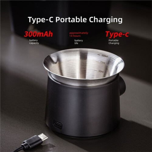 Dosing Cup Scale with LED Display-Sleek Precision,Digital Espresso Coffee Grounds Scale Must-Have Home Barista-Brewing 2