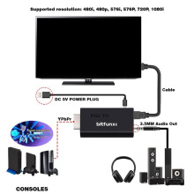BitFunx Convertidor de Audio Compatible con para PS2 A Convertidor Compatible con para Consola de Juegos PS2