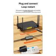 2 Routeurs CC avec Redémarrage Automatique (Programmation 24/48/72 Heures, Trois Niveaux de Réglage) - Réinitialisation WiFi