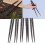 Essstäbchen Set Holz 5 Paar japanisch 23 cm 3