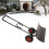 Schneeschaufel Metall 73,7 cm mit Rädern 6