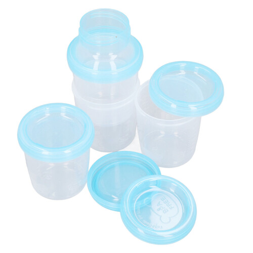 Muttermilch Aufbewahrung 4 Becher 180 ml mit 2