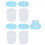 Muttermilch Aufbewahrung 4 Becher 180 ml mit 13