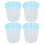 Muttermilch Aufbewahrungsbecher 4 Stück 180 ml 2