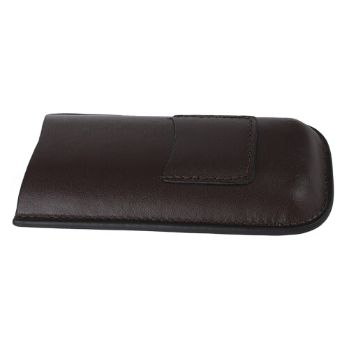 Zigarren Reiseetui Leder 2 Finger mit Cutter 2