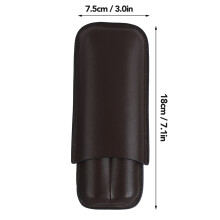 Zigarrenetui Leder mit Cutter für 2 Zigarren