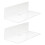 Transparentes Acryl Schweberegal 2 Stück Set 21
