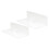 Schweberegal Acryl transparent 2er Set Wand 17
