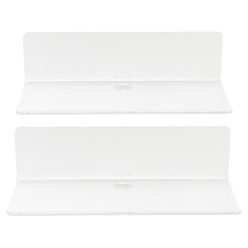 Schweberegal Acryl transparent 2er Set Wand 2