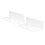 Transparentes Acryl Wandregal schwebend 2er Set 11