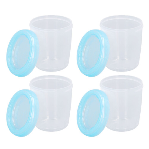 Muttermilch Aufbewahrung 4 Becher 180 ml mit 2