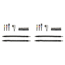 2 conjuntos Conjunto de Bits de Chave de Porca de Haste Hexagonal de ExtensãO de Broca FlexíVel