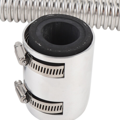 Flexibles Kühlerschlauch-Set 12 Zoll silber