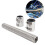 Flexibles Kühlerschlauch-Set 12 Zoll silber 17