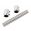 Flexibles Kühlerschlauch-Set 12 Zoll silber 2