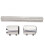 Flexibles Kühlerschlauch-Set 12 Zoll silber 21