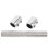 Flexibles Kühlerschlauch-Set 12 Zoll silber 16