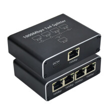 5 Port Gigabit Ethernet with USB Power Cable, 1000Mbps Ethernet Splitter 1 to 4 Out , for Cat 5/5E/6/7/8