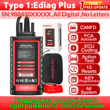 THINKCAR Thinkdiag 2 Ediag Plus OBD2-Scanner, 10 PCS, bidirektionaler Diagnosescanner mit CAN-FD