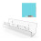 Schallplattenregal Wand Acryl transparent 19