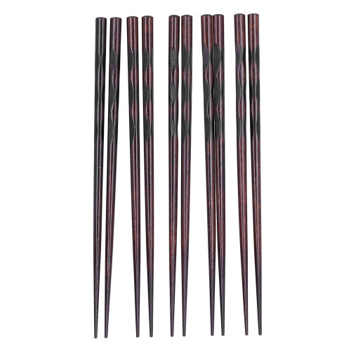 Essstäbchen Set Holz 5 Paar japanisch 23 cm