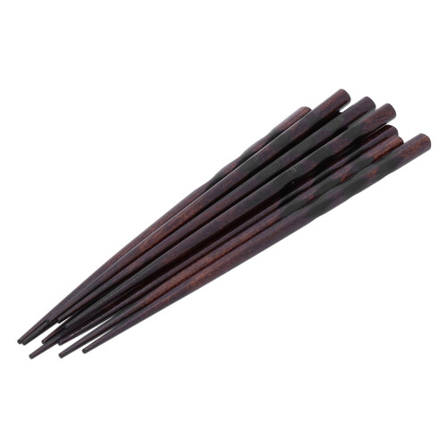 5 Paar Essstäbchen Holz japanisch wiederverwendbar