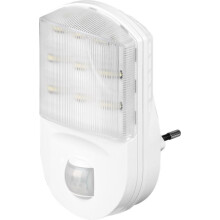 Lampe de nuit LED Goobay avec détecteur de mouvement - Blanc