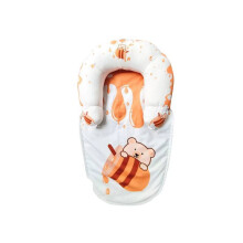 (Orange)Baby Sitting Support Tummy Pillow Seated Support Soft Cute Teething Use Toys