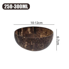 (Bowl S)Coconut Bowls Natural For Serving Dishes Salad Oatmeal Yogurt Reusable Bowl Kitchen Tableware