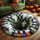 (Style E,40cm)Halloween Ghost Decoration Floor Mat With Printed Cartoon Pattern For Holiday And Settings Party 2