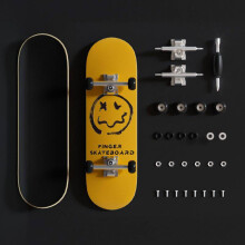(Style P)Diy Maple Wood Finger Skateboard Toy With Bearings For Kids And Collectors