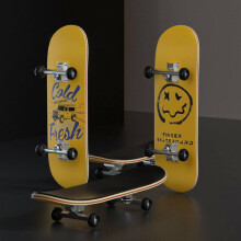 (Style I)Diy Maple Wood Finger Skateboard Toy With Bearings For Kids Collectors And