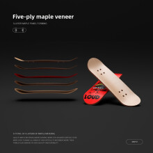(Style I)DIY Ahornholz Finger Skateboard Spielzeug mit Kugellagern für Kinder und Sammler