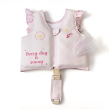 (Swan Princess)Kids Water Safety Vest With Cartoon Print For Swimming And Activities Water