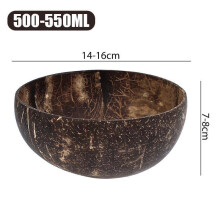 (Bowl L)Coconut Bowls Natural For Serving Dishes Salad Oatmeal Yogurt Reusable Bowl Kitchen Tableware