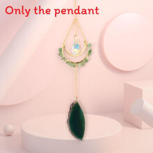 (Green) Pendant With Agate Handwoven Material For Home Office Decor Giving And Gift