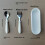 (White) Child Stainless Friendly Steel Cutlery With Thick Rounded Feeding Handle For 1