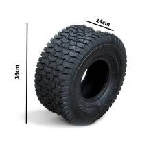 Tyre Ride On Lawn Mower Grass Safe Chevron Turf Tread Durable Vacuum Design