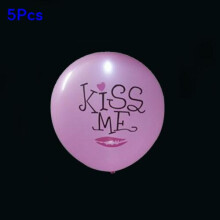 (Kiss Me Pink) Led Romantic 12inch Balloon Light Up Love Latex Ballons Wedding Decor Party