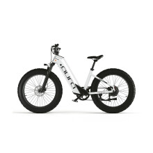 Cyrusher Aura E-Bike 52 V 15 Ah Akku, 250 W Motor, Shimano 7‑Gang, 26 x 4 Zoll Fat‑Reifen, hydraulische Scheibenbremsen, Aluminiumrahmen - weiß